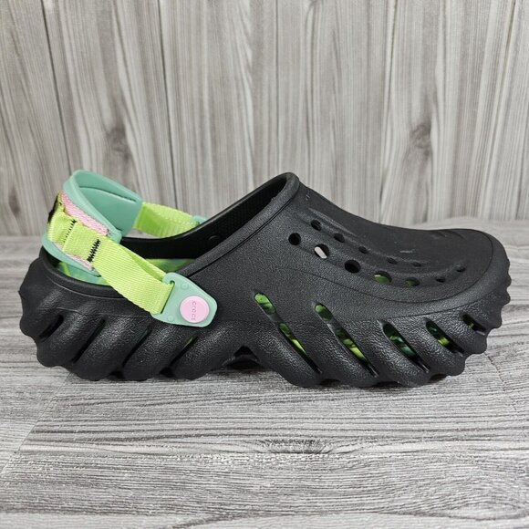 Crocs Echo Clog Shoes Spring Break Edition Black/Multicolored - Men\'s Size13 NEW main image 8